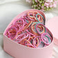 Chic Spectrum: 100-Pack Multi-Color Ponytail Holders
