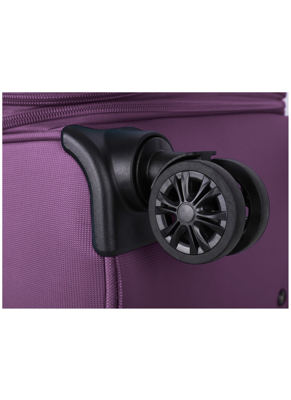 buy-eminent-unisex-soft-travel-bag-medium-luggage-trolley-polyester-lightweight-expandable-4-double-spinner-wheeled-suitcase-with-3-digit-tsa-lock-e788-purple_7cw