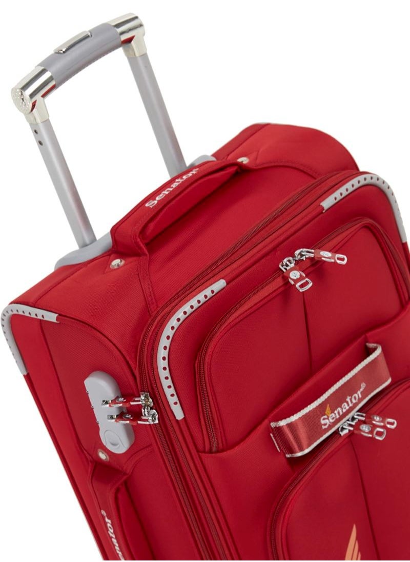 buy-senator-soft-shell-luggage-trolley-for-unisex-ultra-lightweight-expandable-suitcase-with-4-wheels-ll003-red_acj