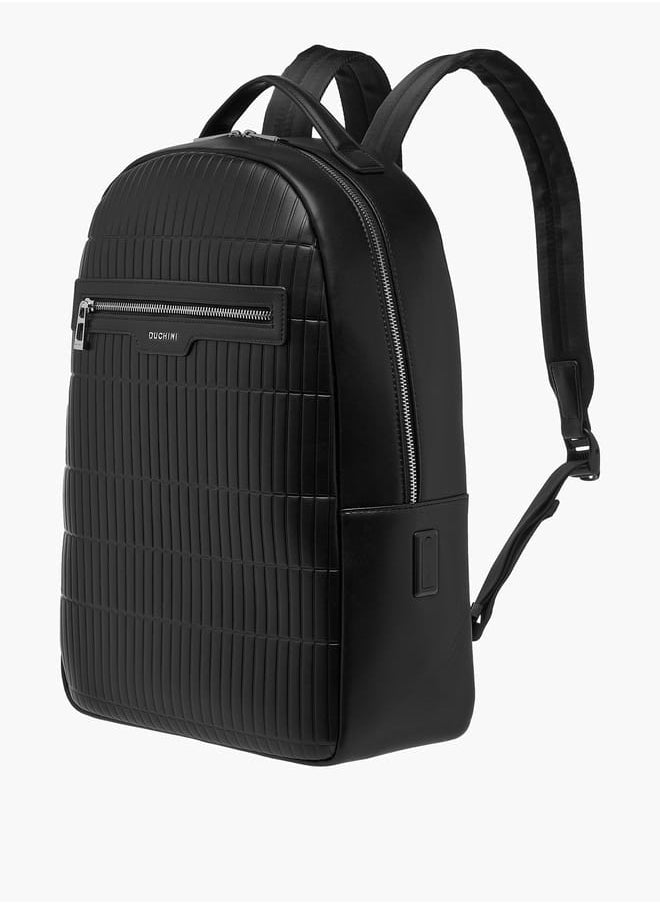 buy-duchini-men-textured-backpack-with-adjustable-straps-and-zip-closure_717