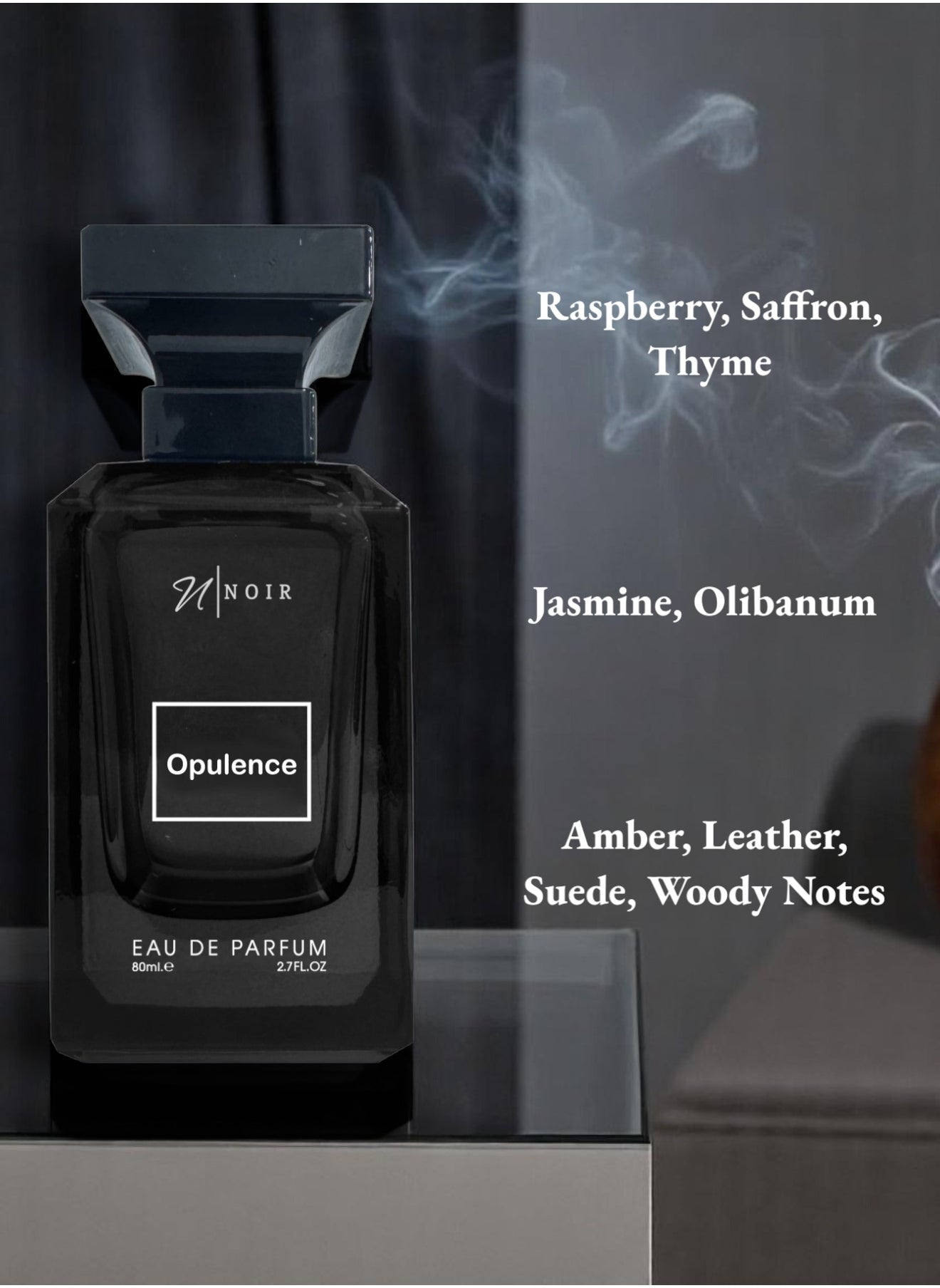 Noir Opulence Eau de Parfum 80ml - Woody Leather Essence