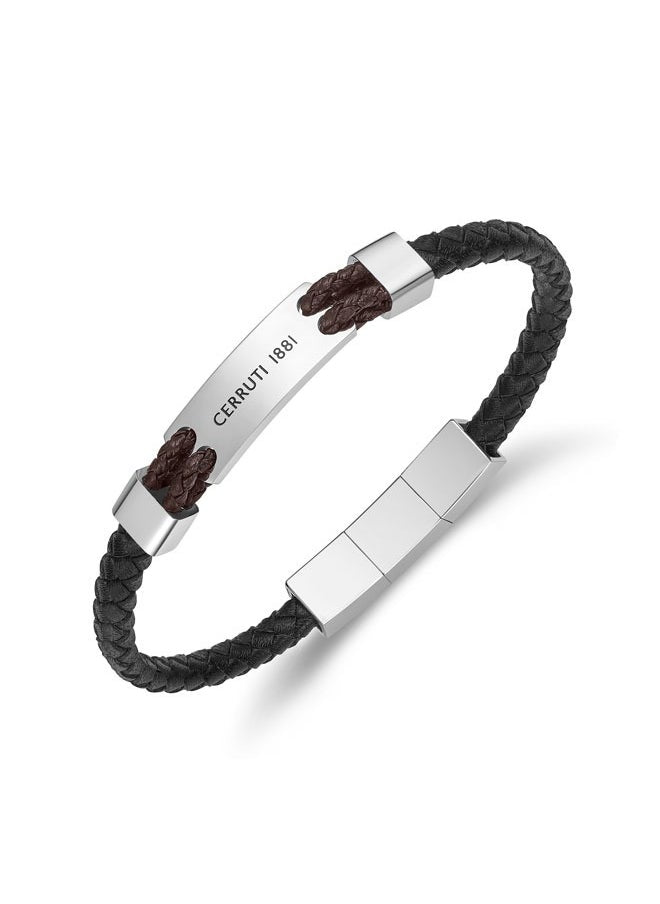 buy-cerruti-1881-alessandro-silver-black-and-brown-leather-bracelet_5pf
