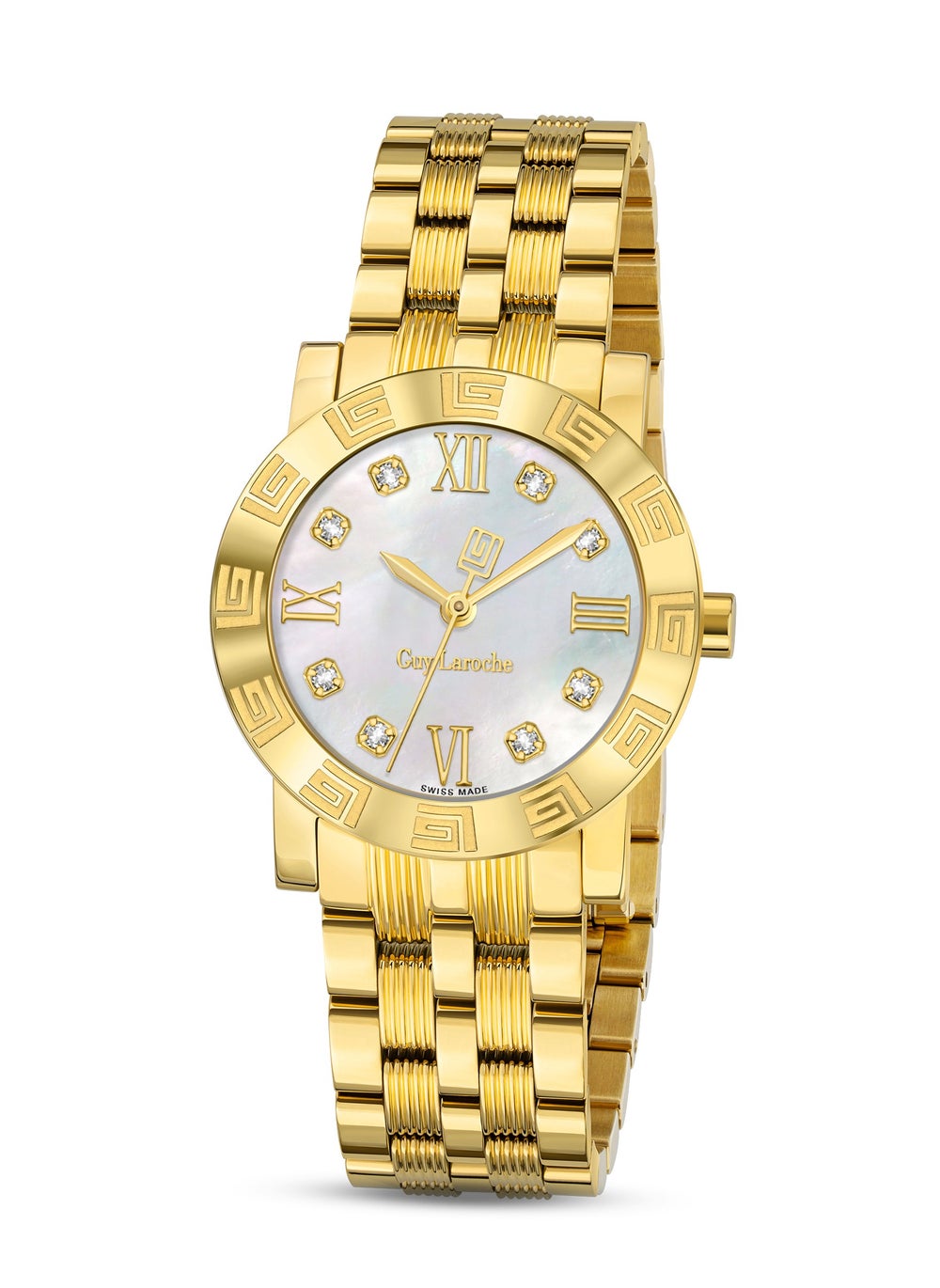 buy-guy-laroche-alex-watch-for-women-with-white-dial-and-yellow-gold-stainless-steel-bracelet_p2e