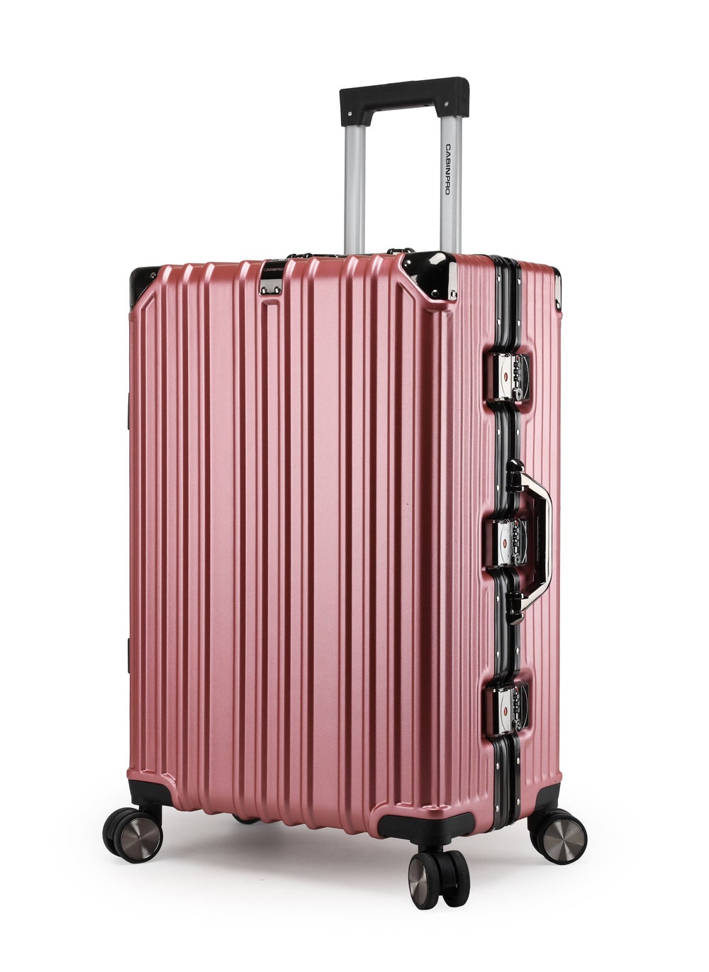 buy-cabinpro-lightweight-aluminum-frame-fashion-luggage-trolley-polycarbonate-hard-case-medium-checked-luggage-suitcase-with-4-quite-360-degree-double-spinner-wheels-cp001-rose-gold_14r