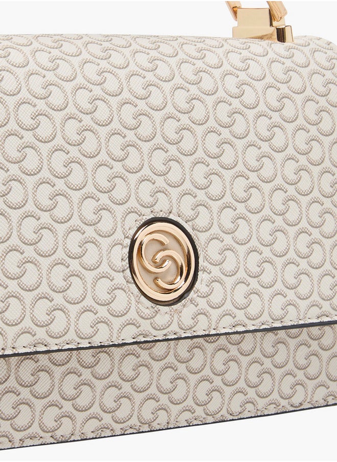 buy-celeste-monogram-print-crossbody-bag-with-detachable-chain-strap-and-flap-closure_e5o