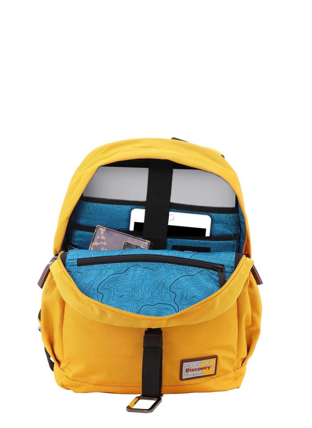 buy-discovery-discovery-icon-backpack-16-2l-ocher-durable-lightweight-multi-compartment-travel-bag-padded-laptop-tablet-pocket-rfid-adjustable-strap-with-luggage-fix-strap-men-women-school-outdoor_wxp