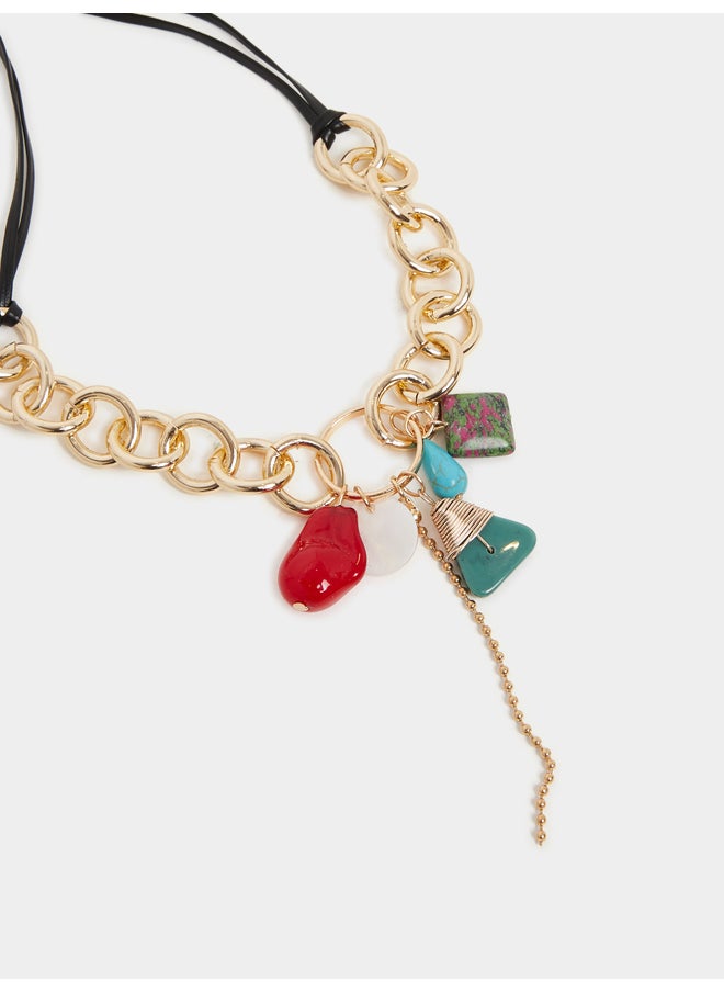 buy-styli-styli-chain-trim-faux-gemstone-pendant-necklace_113