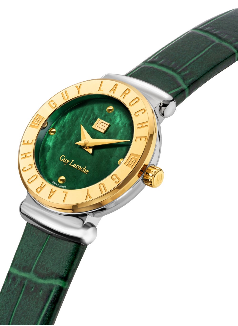 buy-guy-laroche-betty-watch-for-women-with-green-genuine-leather-strap-25-mm-5-atm_xo7