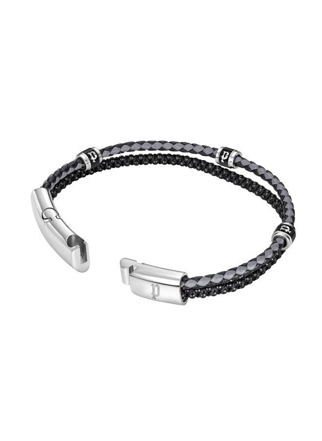 buy-police-twinrow-braceletdouble-row-black-leather-and-cord-with-stainless-steel-p-logobold-and-iconic-men-s-style_asl