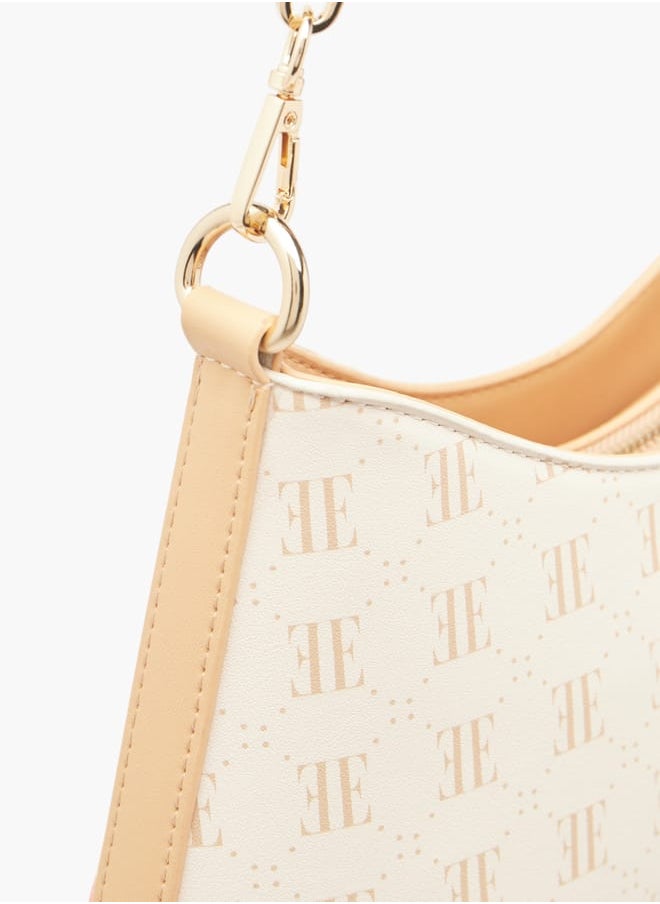 buy-elle-women-monogram-print-shoulder-bag-with-zip-closure-and-adjustable-strap_idi