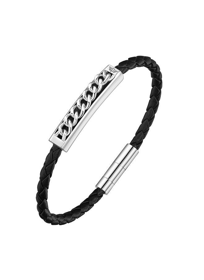 buy-police-fetter-black-leather-with-stainless-steel-motif-gents-braceletpeagb0005231_7nu