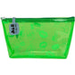 Lush Green Printed Zippered Makeup Organizer