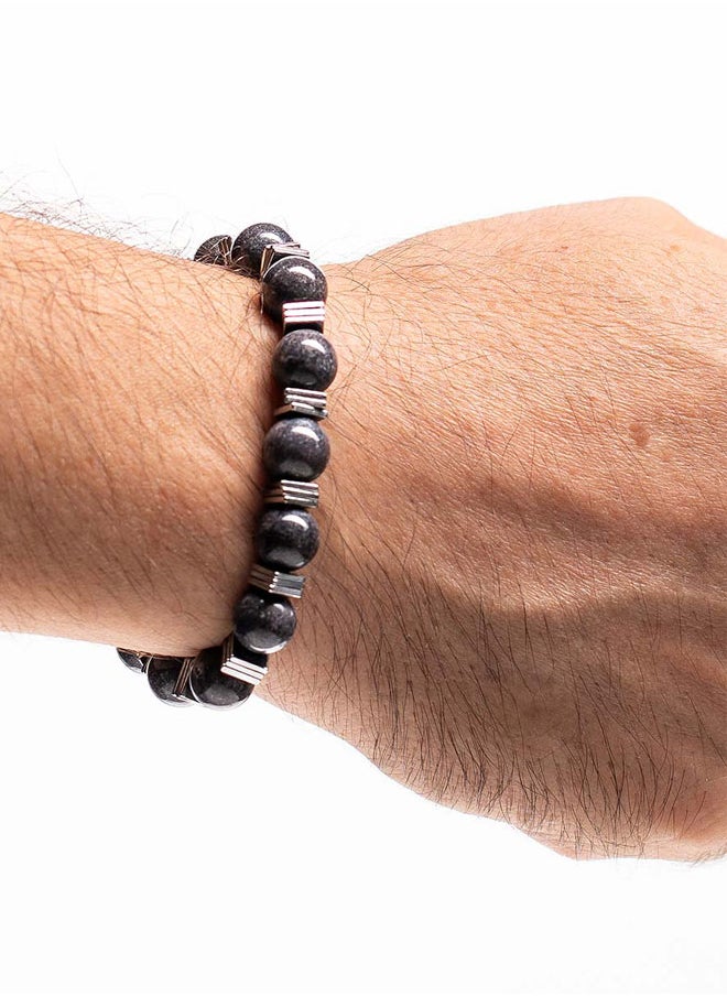 buy-chrysostomos-handmade-beaded-bracelet-for-men-with-larvikite-and-flat-squared-hematite_2jr