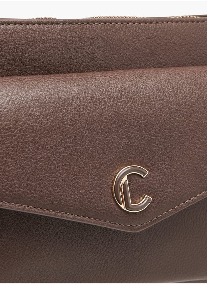 buy-le-confort-women-textured-crossbody-bag-with-detachable-strap-and-pouch_94p