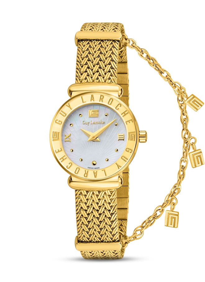 buy-guy-laroche-betty-25mm-ladies-swiss-quartz-watch-with-white-mother-of-pearl-dial-ion-plated-gold-case-gold-plated-mesh-bracelet-sapphire-glass_omf