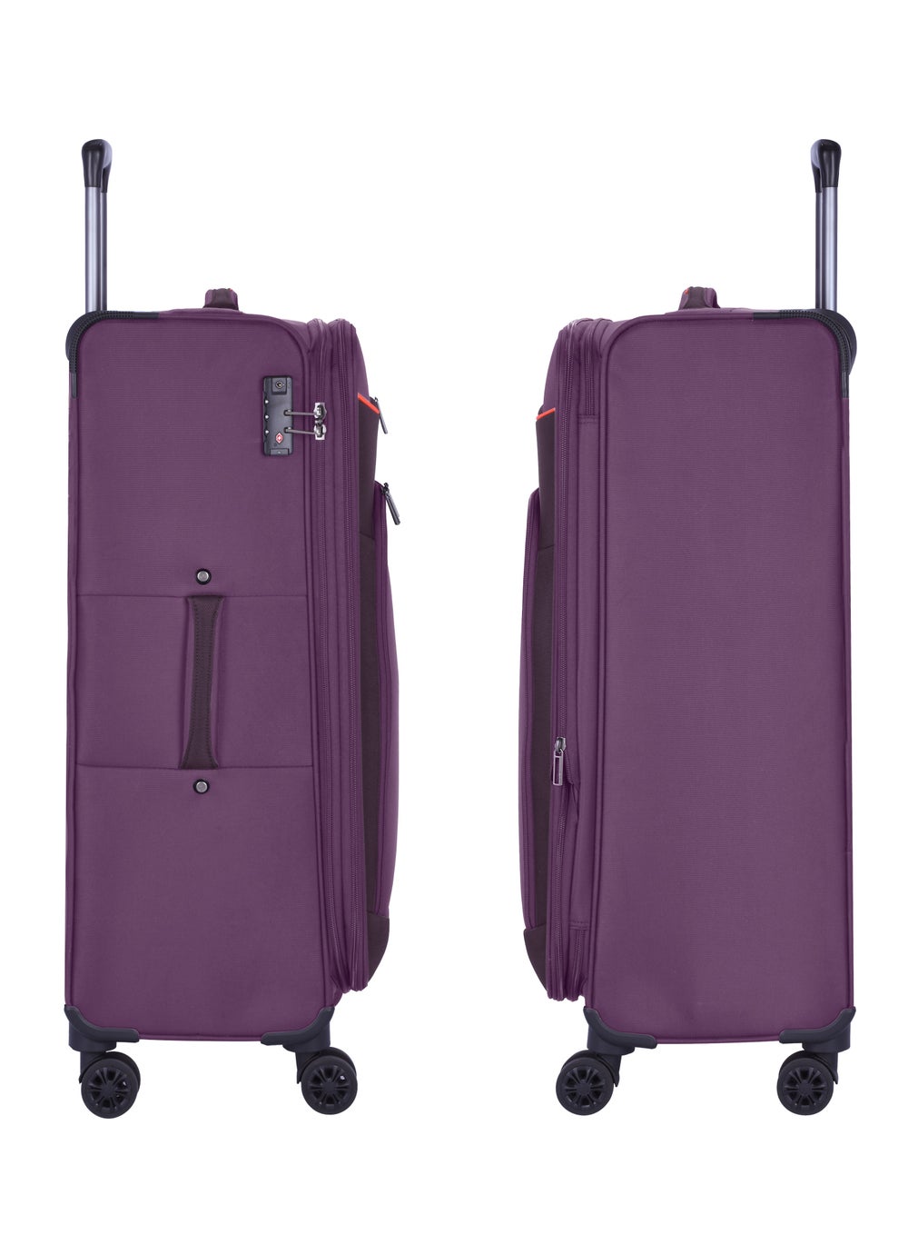 buy-eminent-expandable-luggage-trolley-bag-soft-suitcase-for-unisex-travel-polyester-shell-lightweight-with-tsa-lock-double-spinner-wheels-e777sz-medium-checked-24-inch-purple_c3b