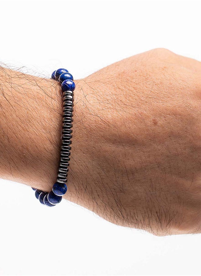 buy-chrysostomos-handmade-beaded-bracelet-for-men-with-deep-blue-agate-and-polished-hematite-accents_z0k