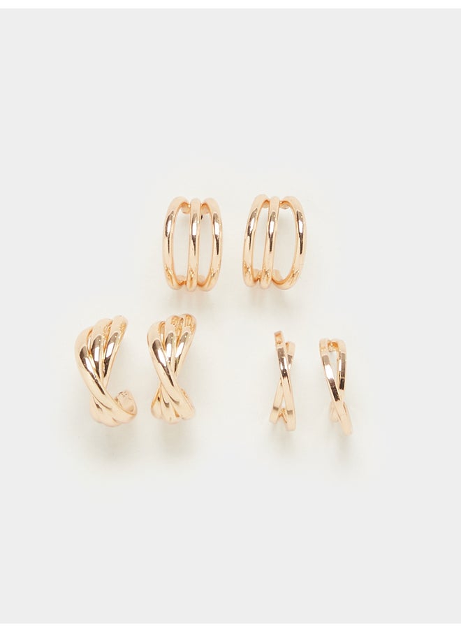 buy-styli-styli-set-of-3-plain-half-hoop-earrings_n1m