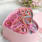 Chic Spectrum: 100-Pack Multi-Color Ponytail Holders