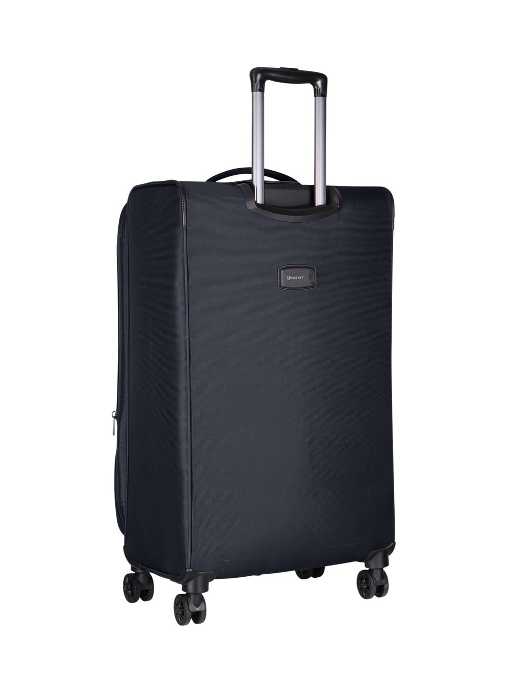 buy-eminent-expandable-luggage-trolley-bag-soft-suitcase-for-unisex-travel-polyester-shell-lightweight-with-tsa-lock-double-spinner-wheels-e765sz-medium-checked-24-inch-black_w5i
