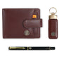 buy-hammonds-flycatcher-gift-for-men-men-s-leather-wallet-keychain-and-ball-pen-combo-leather-5-atm-card-slots-and-more-gift-set-for-husband-boyfriend-father-redwood-brown-hf502lnbr-kr-pen-c8gd_of8