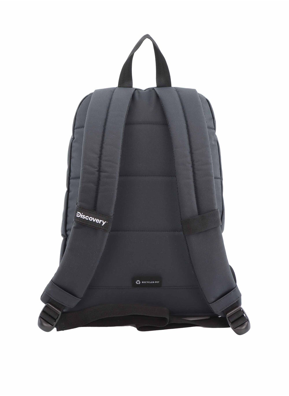 buy-discovery-discovery-shield-rpet-polyester-urban-backpack-black-durable-water-resistant-causal-daypack-with-padded-rfid-pocket-outdoor-travel-business-bag-for-men-and-women_yzz