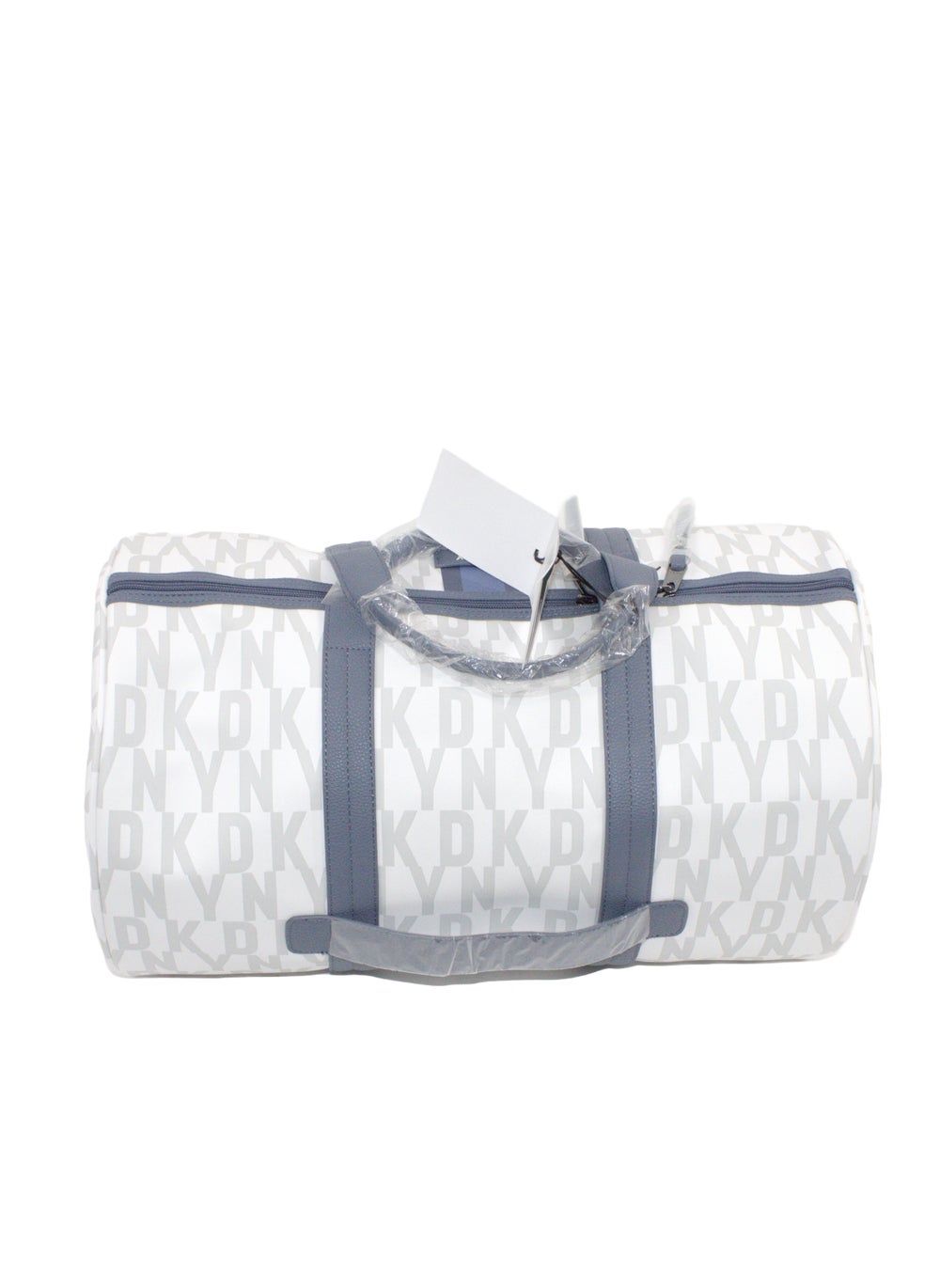 buy-dkny-signature-stripe-2-0-duffle-bags-for-unisex-ultra-lightweight-travel-sports-gym-duffle-bags-color-white-blue_nl9