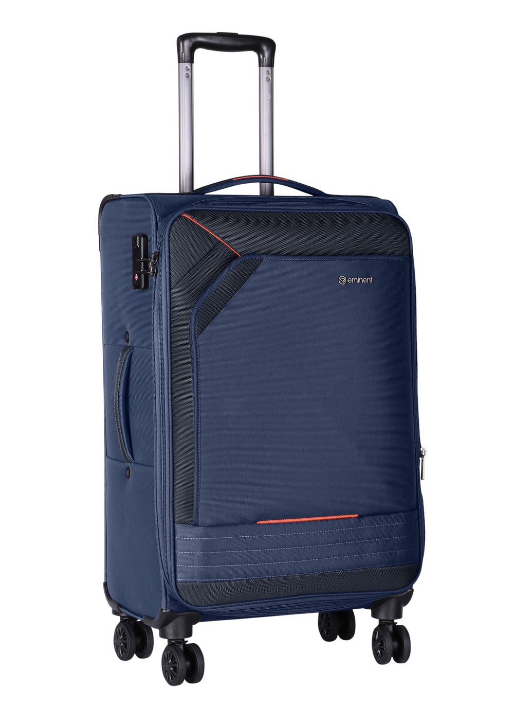 buy-eminent-expandable-luggage-trolley-bag-soft-suitcase-for-unisex-travel-polyester-shell-lightweight-with-tsa-lock-double-spinner-wheels-e777sz-large-checked-28-inch-navy-blue_8x8