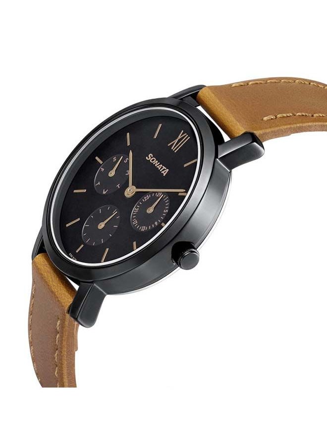 buy-sonata-round-shape-leather-band-chronograph-wrist-watch-8164nl03-36mm-tan_ofb
