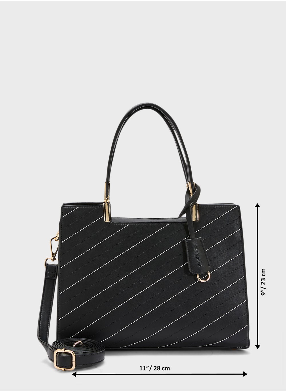 buy-khizana-stitch-detail-satchel-bag-with-fob_2vp