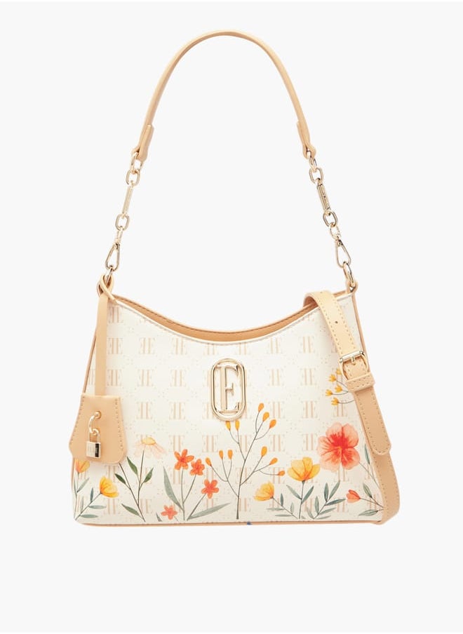 buy-elle-women-monogram-print-shoulder-bag-with-zip-closure-and-adjustable-strap_szl