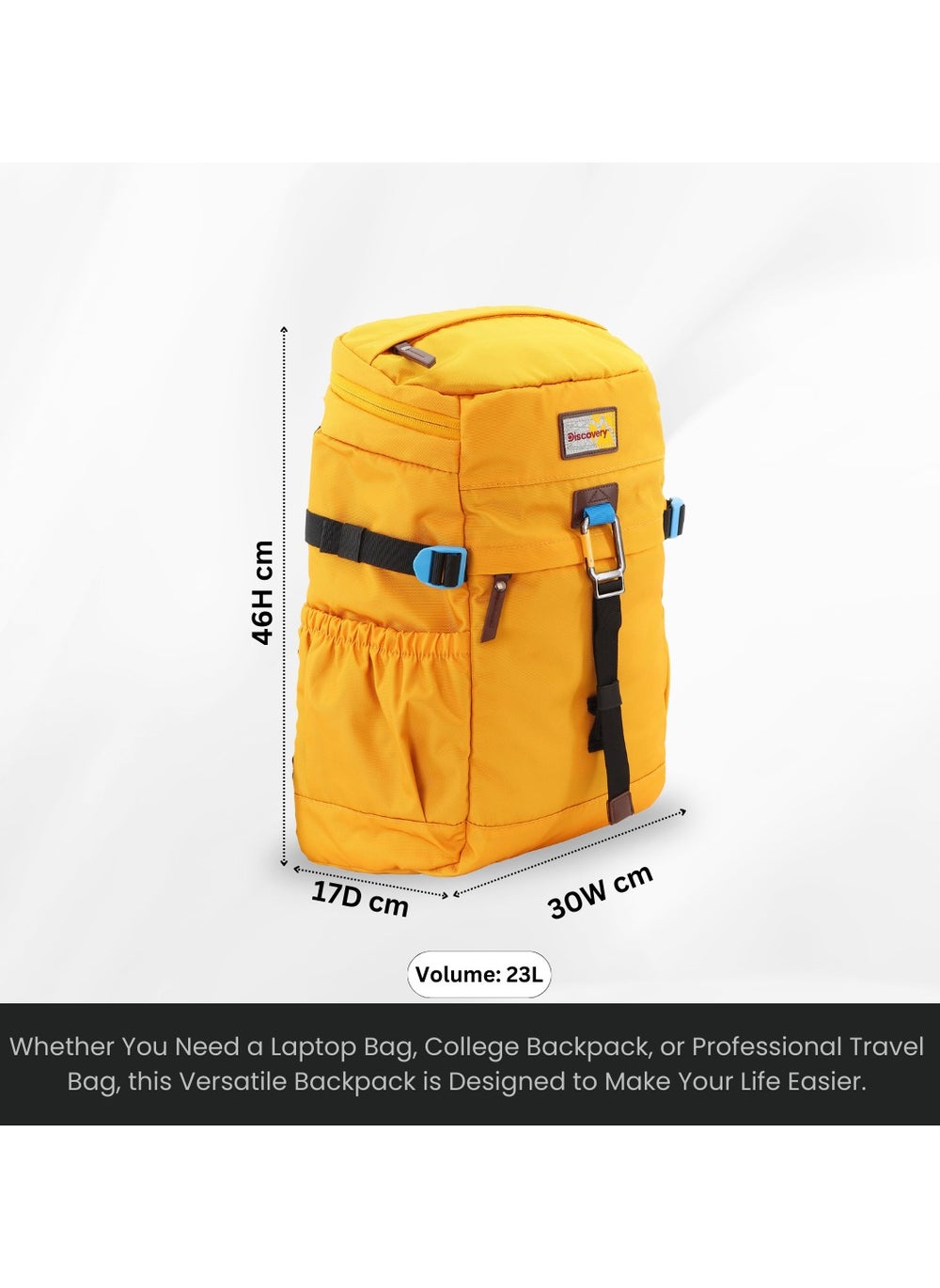 buy-discovery-discovery-icon-25-l-backpack-ocher-padded-laptop-backpack-durable-water-resistent-backpack-hiking-outdoor-travel-backpack-for-men-and-women_htk