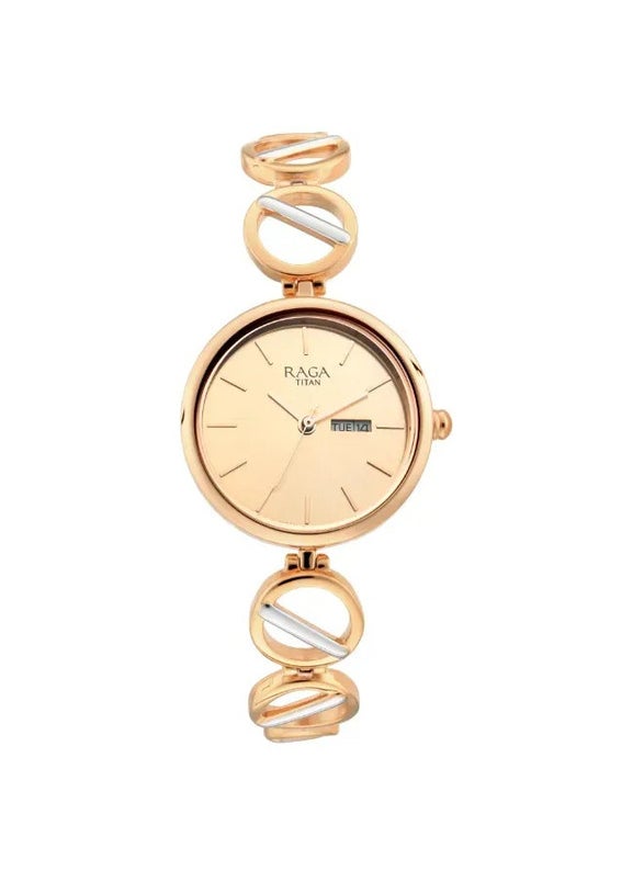 buy-titan-titan-raga-viva-quartz-analog-with-day-and-date-women-watch-rose-gold-dial-with-two-toned-colour-metal-strap_8bz