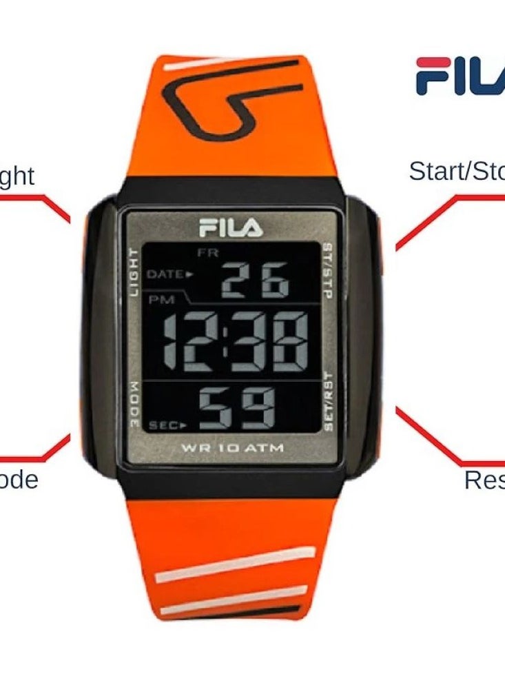 buy-fila-fila-adult-unisex-chrono-watch-plastic-case-orange-plastic-strap-38-325-006_npv