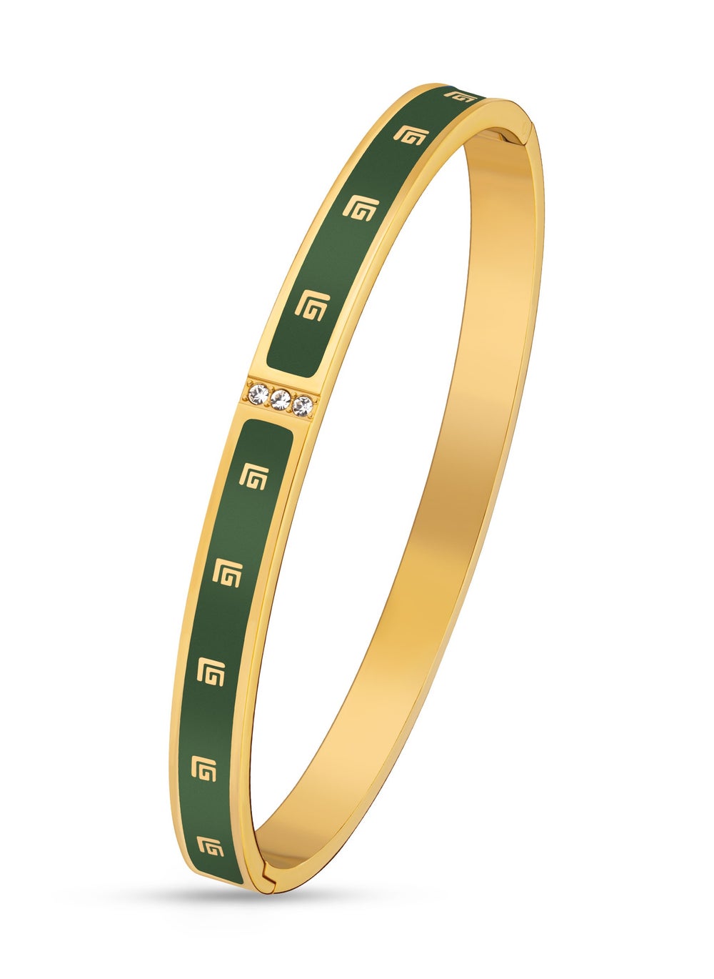 buy-guy-laroche-grace-green-and-gold-plated-bangle-for-women_xrb