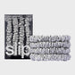Slipsilk Pure Silk Skinny Scrunchies - Set of 4 Silver