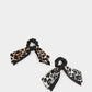 Chic Animal Print Hair Scrunchies – Set of 2