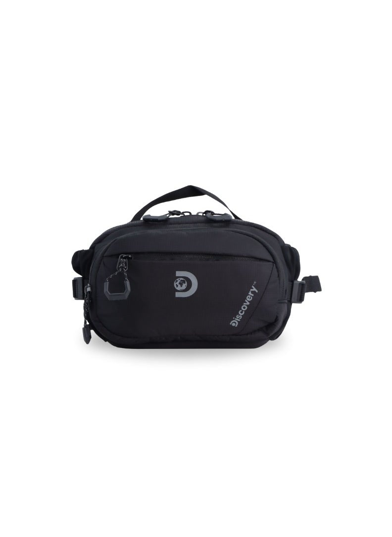 buy-discovery-discovery-body-spirit-nylon-ripstop-waist-bag-black-for-men-and-women-durable-lightweight-waterproof-hip-pack-bag-crossbody-sling-belt-bag-outdoor-hiking-trekking-running-camping_12x