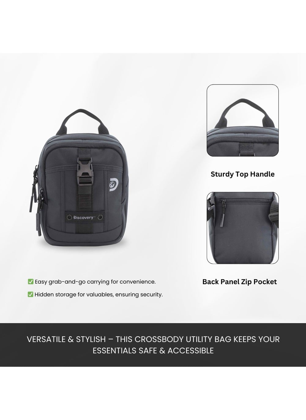 buy-discovery-discovery-shield-rpet-polyester-tablet-utility-bag-black-compact-travel-bag-for-men-and-women-shoulder-bag-portable-organizer-sustainable-material-and-eco-friendly_o93