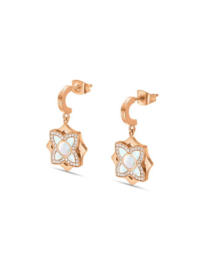 buy-cerruti-1881-ottavia-rose-gold-plated-drop-earrings-for-women-white-mother-of-pearl-floral-design_t2r