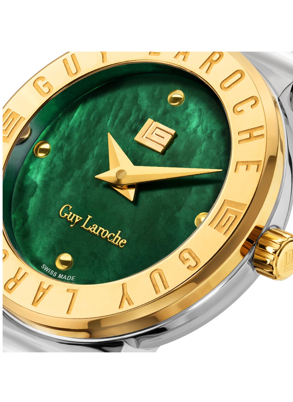 buy-guy-laroche-betty-watch-for-women-with-green-genuine-leather-strap-25-mm-5-atm_vck