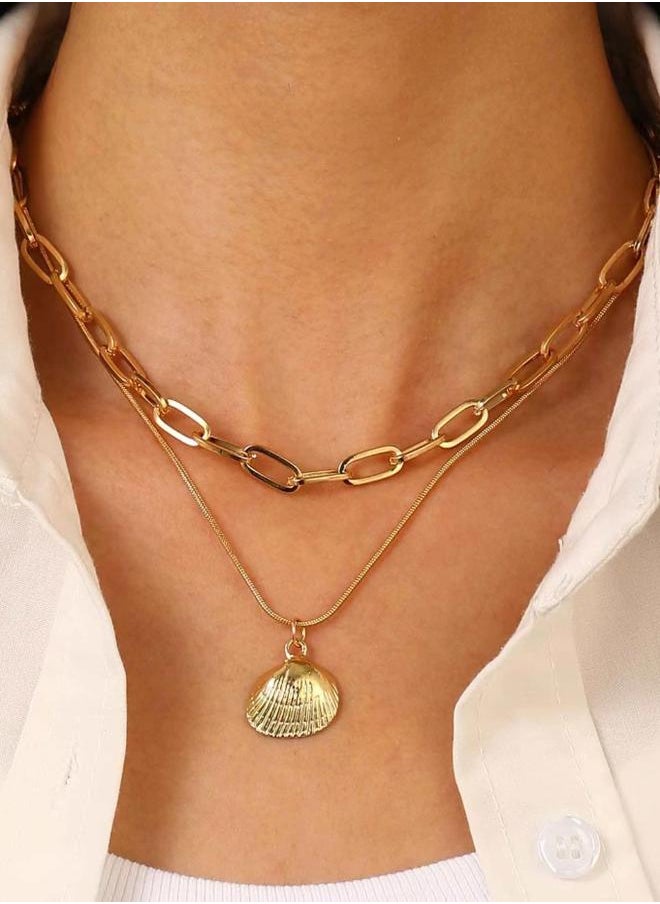 buy-styli-shell-drop-layered-necklace_0k9