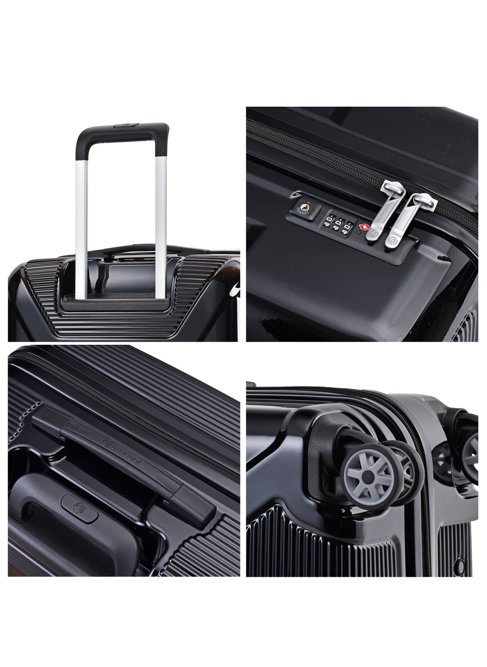 buy-eminent-hard-case-travel-bag-medium-luggage-trolley-polycarbonate-lightweight-suitcase-4-quiet-double-spinner-wheels-with-tsa-lock-kj84-black_hb2