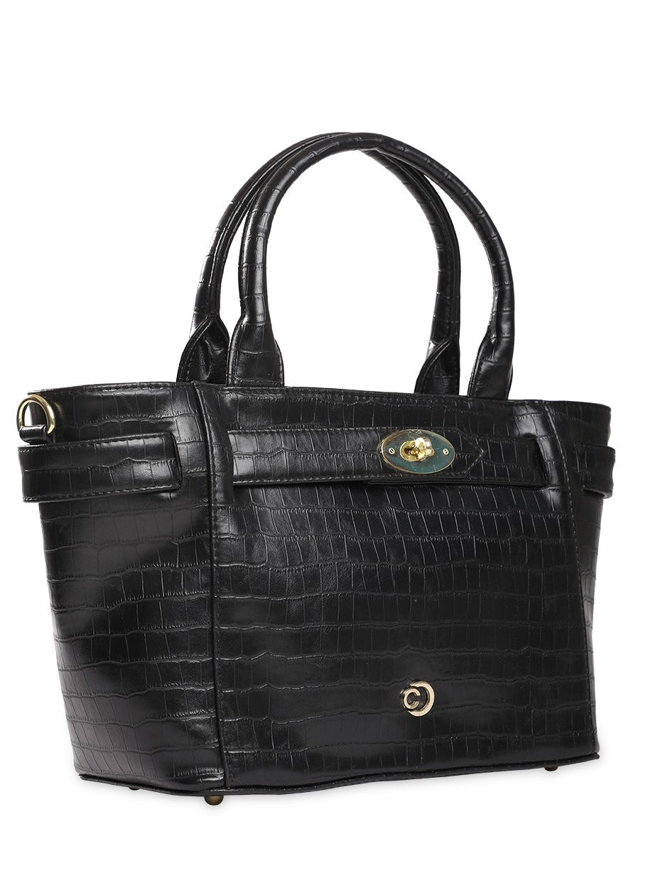 buy-caprese-caprese-treza-croco-black-faux-leather-medium-satchel-bag_def