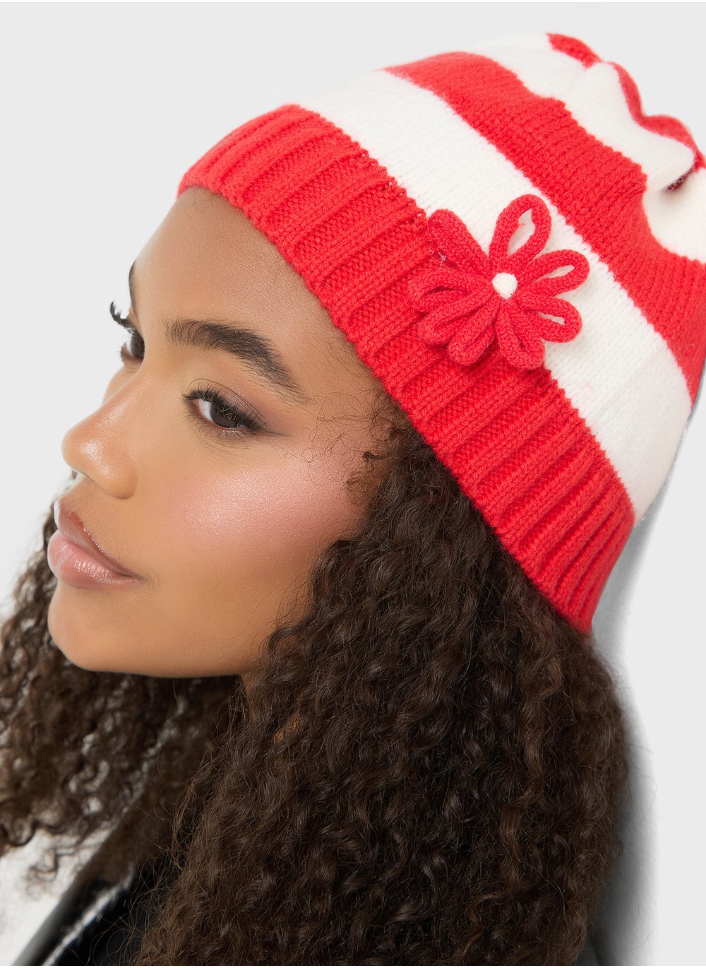 buy-ginger-striped-floral-winter-beanie_8tt