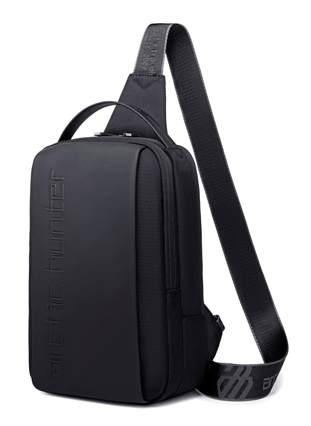 buy-arctic-hunter-crossbody-sling-bag-synthetic-pu-water-resistant-unisex-small-shoulder-bag-for-business-travel-outdoor-shopping-xb00541-black_14c