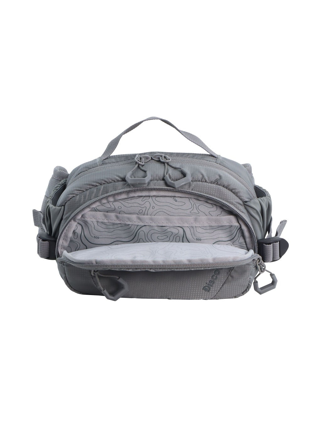 buy-discovery-discovery-body-spirit-nylon-ripstop-waist-bag-grey-for-men-and-women-durable-lightweight-waterproof-hip-pack-bag-crossbody-sling-belt-bag-outdoor-hiking-trekking-running-camping_ett