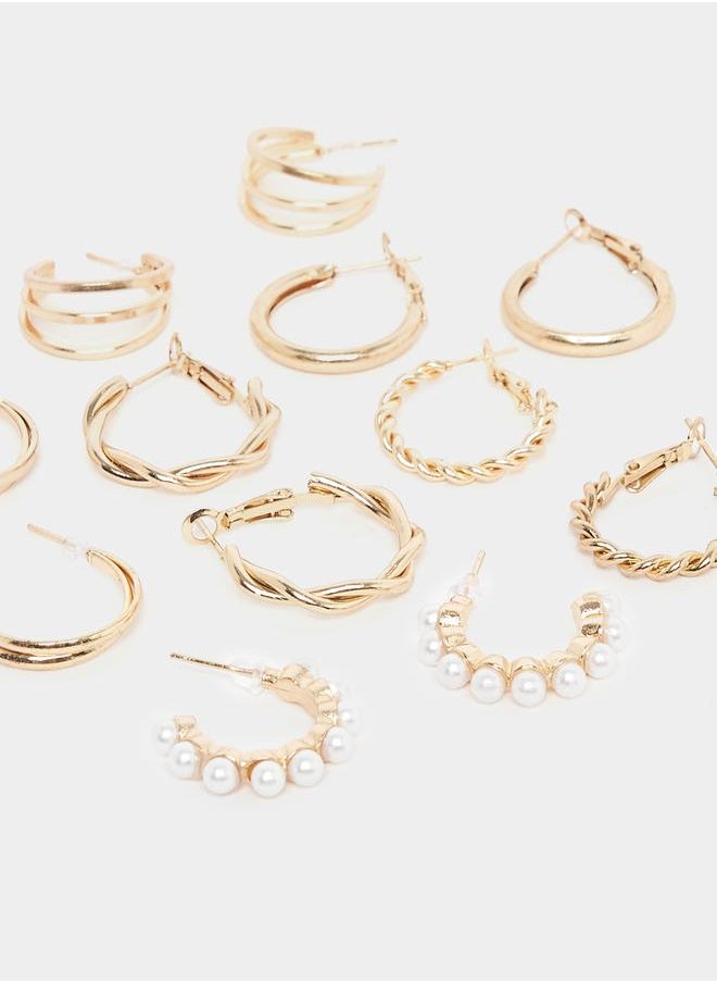 buy-styli-set-of-6-textured-hoop-earrings_ecp