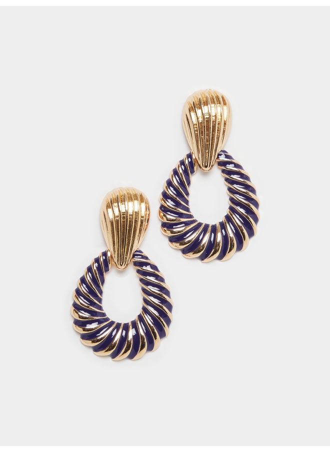 buy-styli-styli-textured-round-earrings_09u