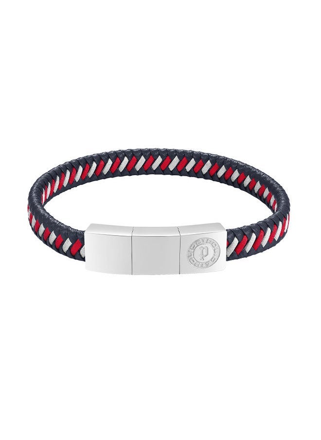 buy-police-twist-navy-and-red-woven-leather-with-stainless-steel-motif-gents-braceletpeagb0034003_1i9